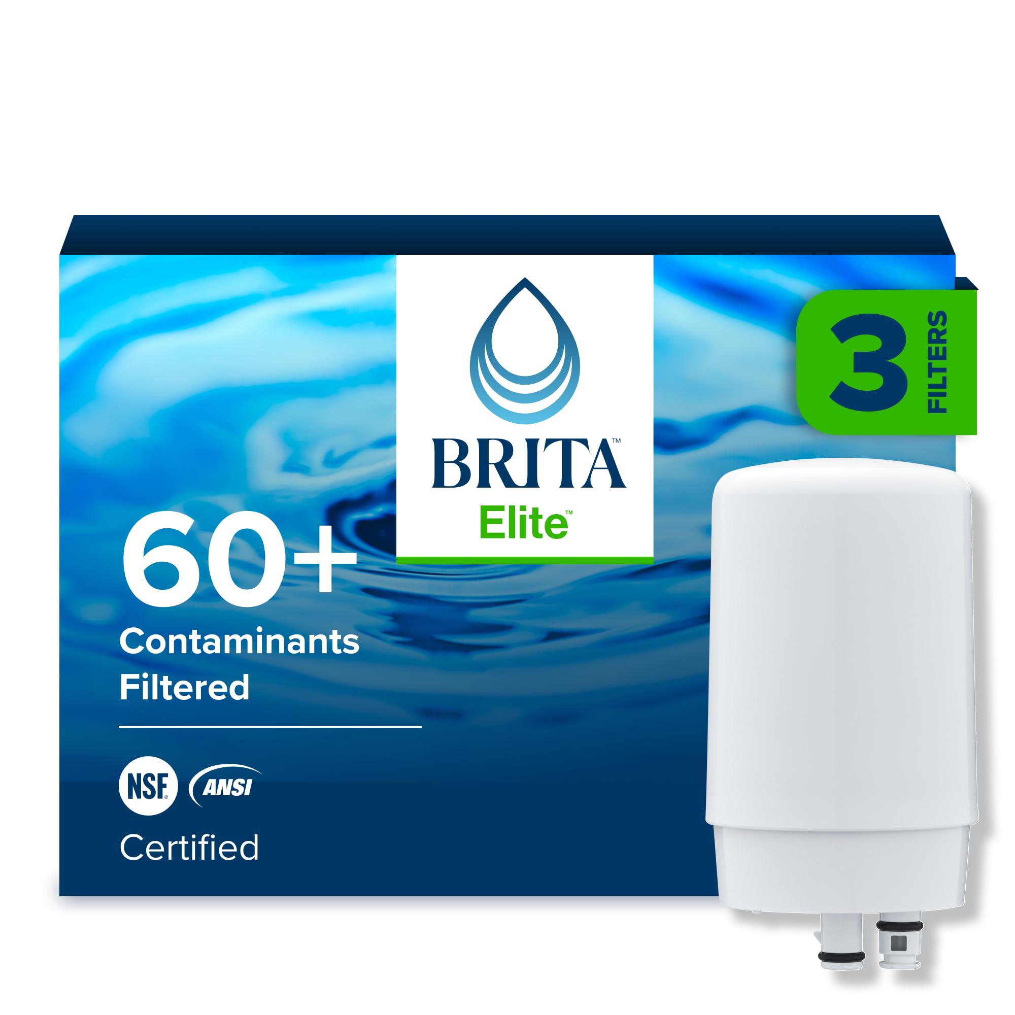 BRITA 63135 Filter Replacement Faucet Holder, Plastic, 3 Ounces, White