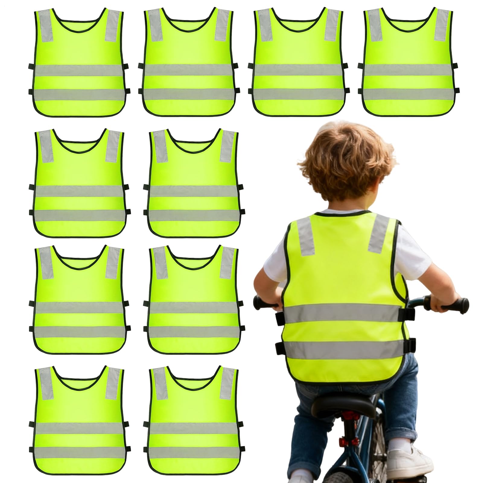 Gilet De Sécurité Rétroréfléchissant Pour 10 Pièces de Vêtements