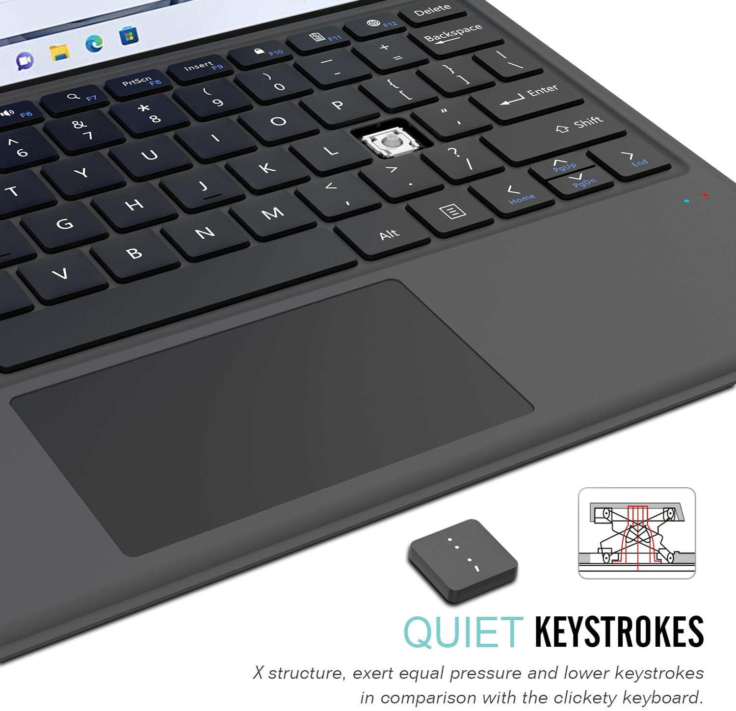 Arteck Microsoft Surface Pro Keyboard Type Cover, Ultra-Slim