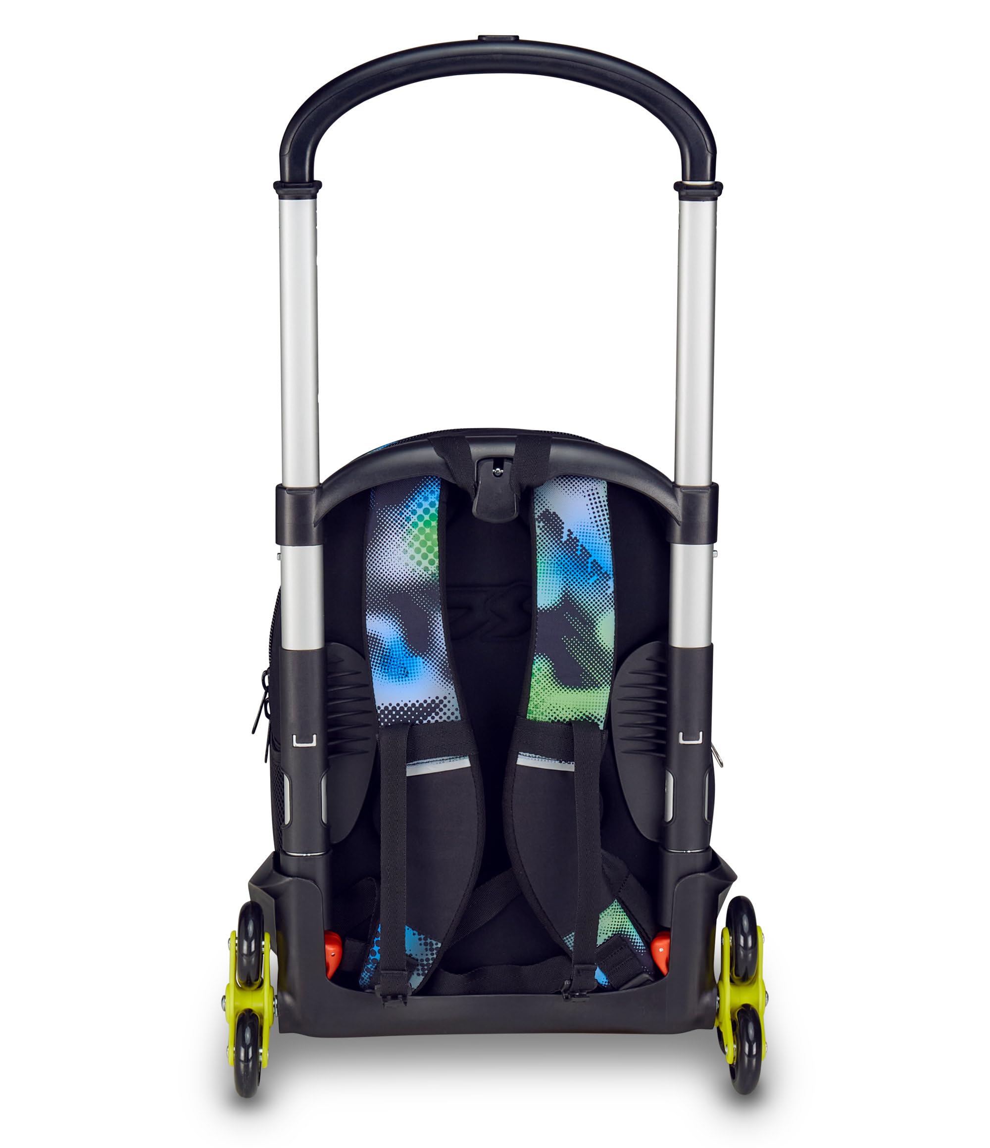 Seven Trolley Scuola Flex 3 Ruote, Blu, Zaino Con Carrello Sganciabile Da 31 Litri, Con Tasca PC, Tasca Borraccia, Multiuso, Maneggevole e Confortevole, Scuole Medie e Superiori, Ragazzo