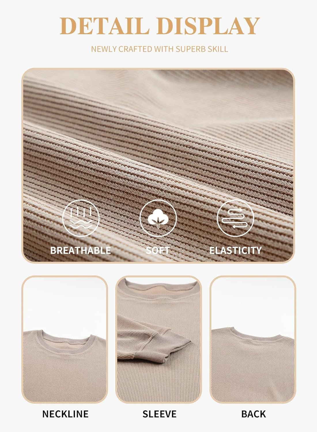 Eytino Women Plus Size Sweatshirts Long Sleeve Crew Neck Casual Oversized Soft Pullover Tops Shirts(1X-5X) - Image 5