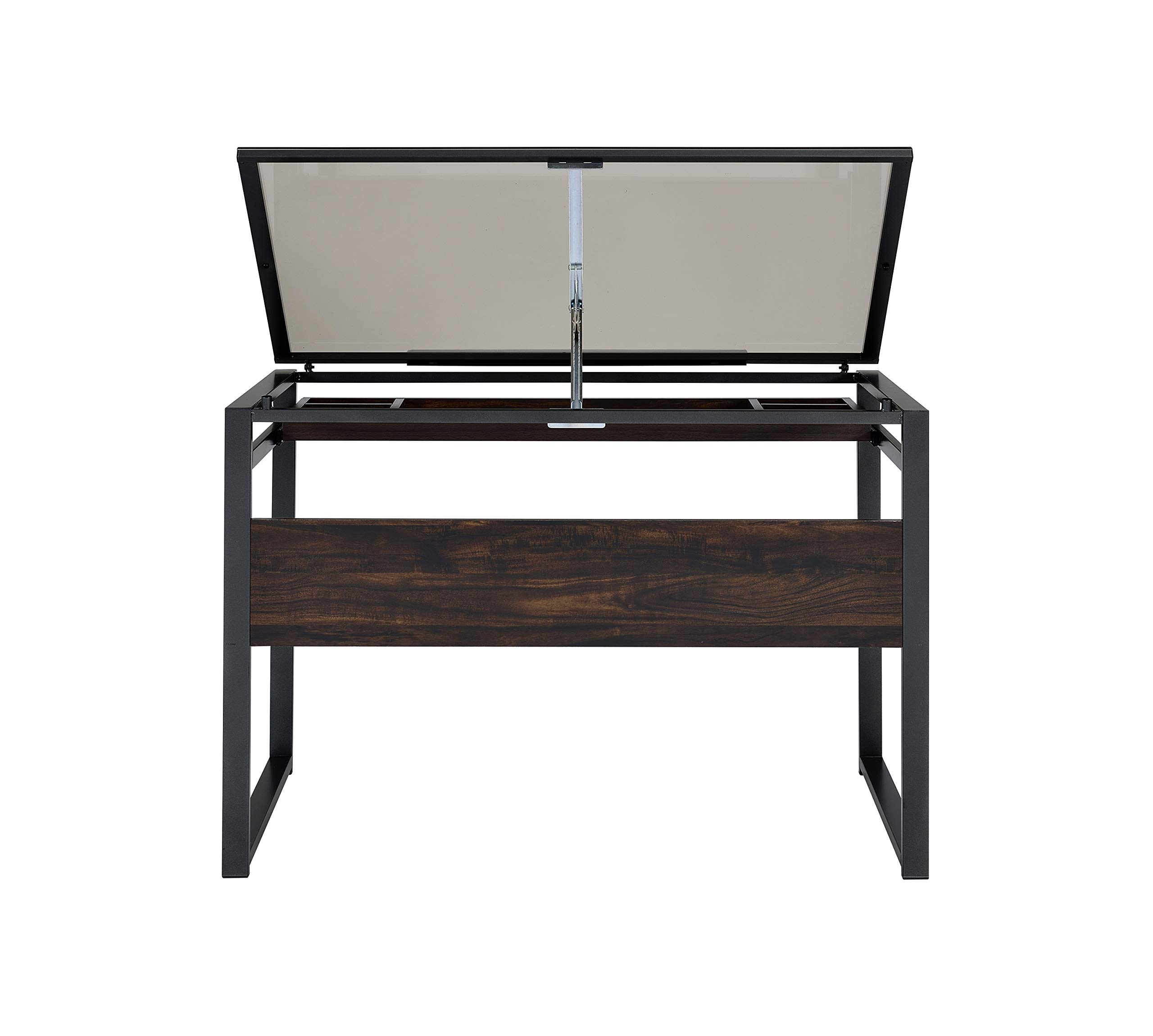 COUNTRY FURNITURE ATLANTA デスク Amazon.com: Coaster Furniture Pantano Glass Top Dark Gunmetal and