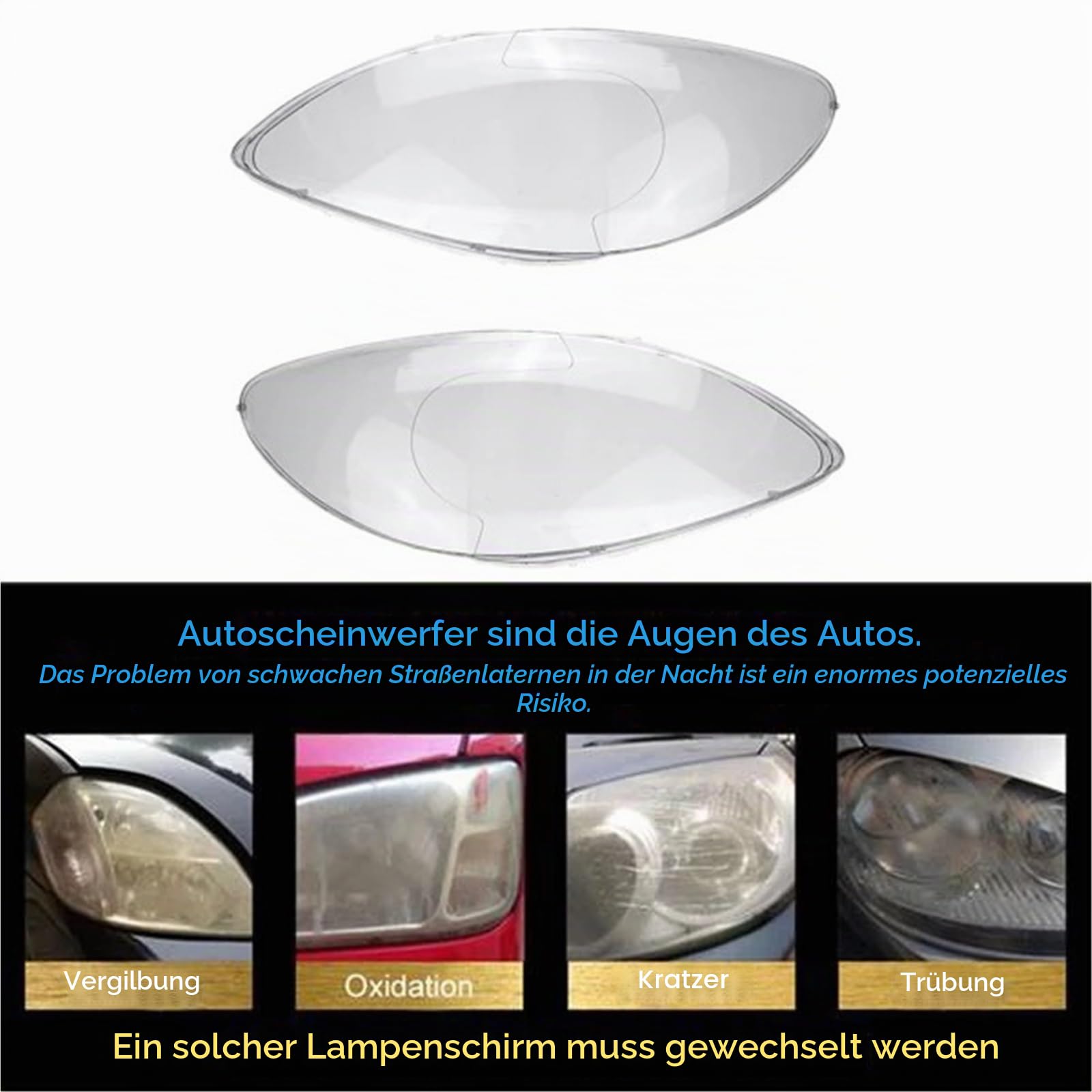 Scheinwerfergläser Für Benz W639 Für Vito Für Viano 2004-2010 Auto Klar Scheinwerfer Objektiv Abdeckung Ersatz Scheinwerfer Scheinwerfer Shell Abdeckung Scheinwerfergehäuse Auto