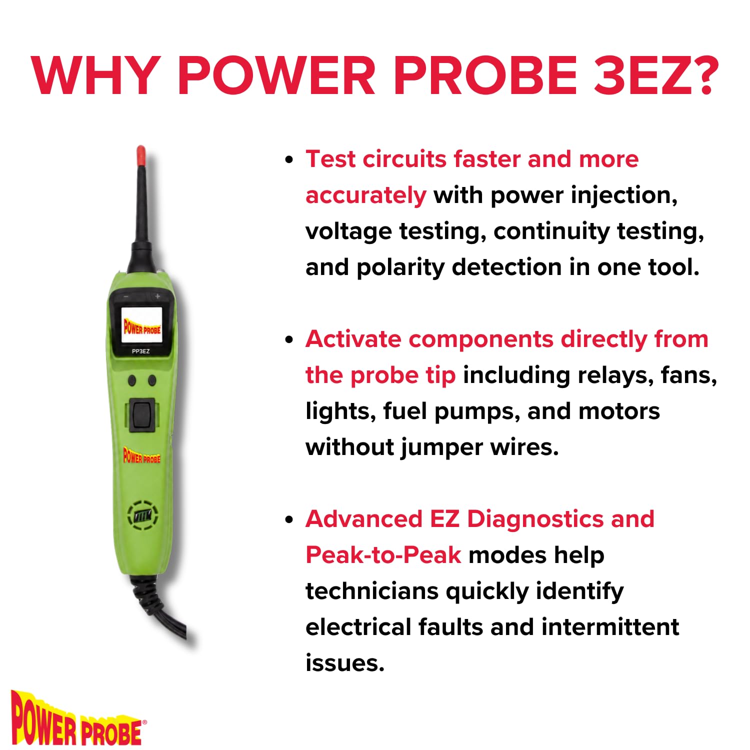 Power Probe 3EZ Circuit Tester with Diagnostic Mode (PP3EZGRNCS) — Amazon image 4
