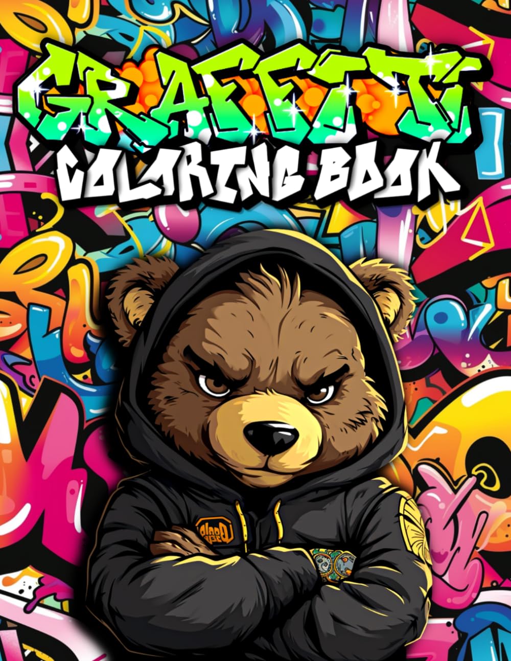 スーパーレア！！SUPREME QUALITY!! Graffiti Book! Graffiti Coloring Book: 50 Original Street Art Drawings, Graffiti