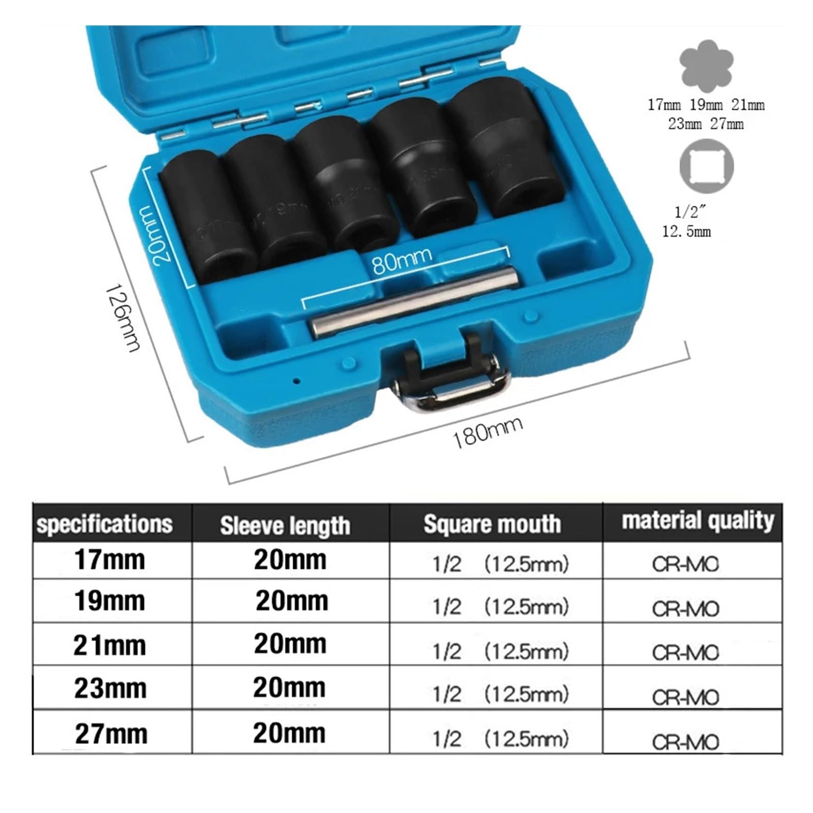 Herramienta de extracción de Tuercas de orejeta de 6 Piezas, Extractor de Tuercas dañadas y oxidadas, Herramienta de extracción de Cables, Herramienta para Tornillos