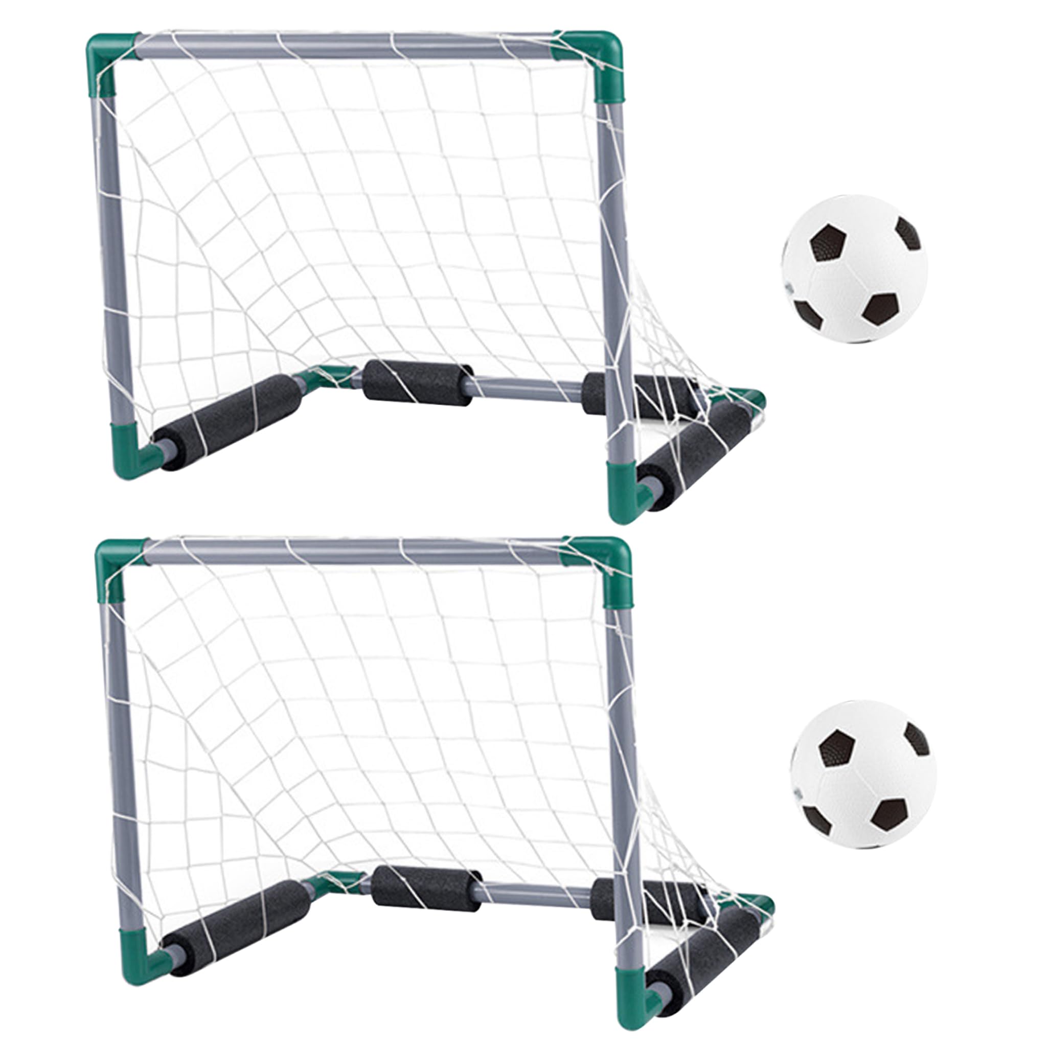 Juego de fútbol acuático, Piscina Flotante de enfriamiento de Verano, Incluye 2 porterías de Piscina, 2 Pelotas y 1 inflador, Juegos interactivos para Padres e Hijos para Adultos y Familia