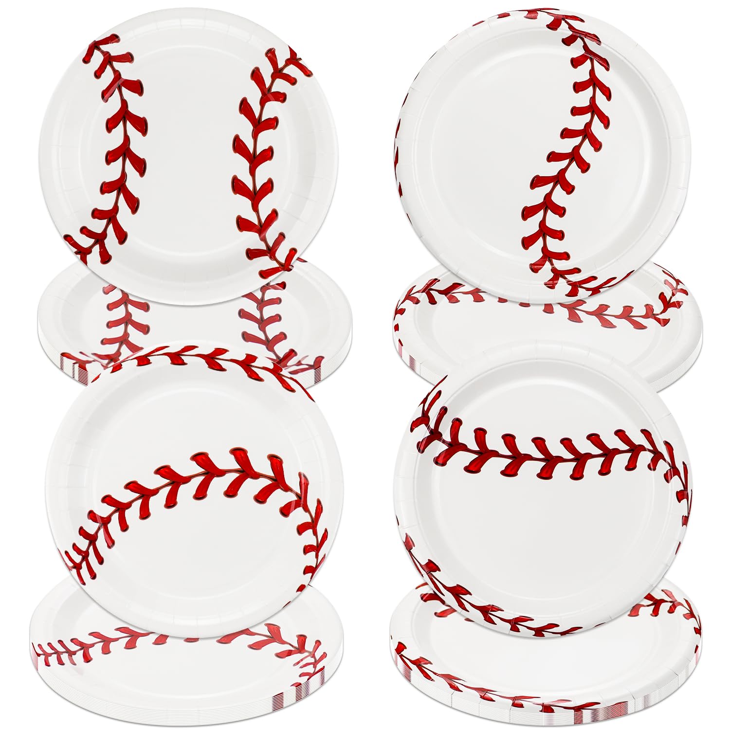 Assiettes jetables de baseball de fête pour nettoyer un anniversaire en 2 minutes
