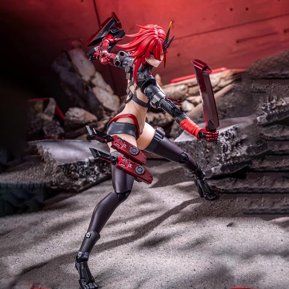 HiPlay Animester Daimanshou x Nuclear Gold Scale "Wolf Dog Squadron Assault Type Raven" 1/9 Action Figure, Seamless Body, Painted Finished Product