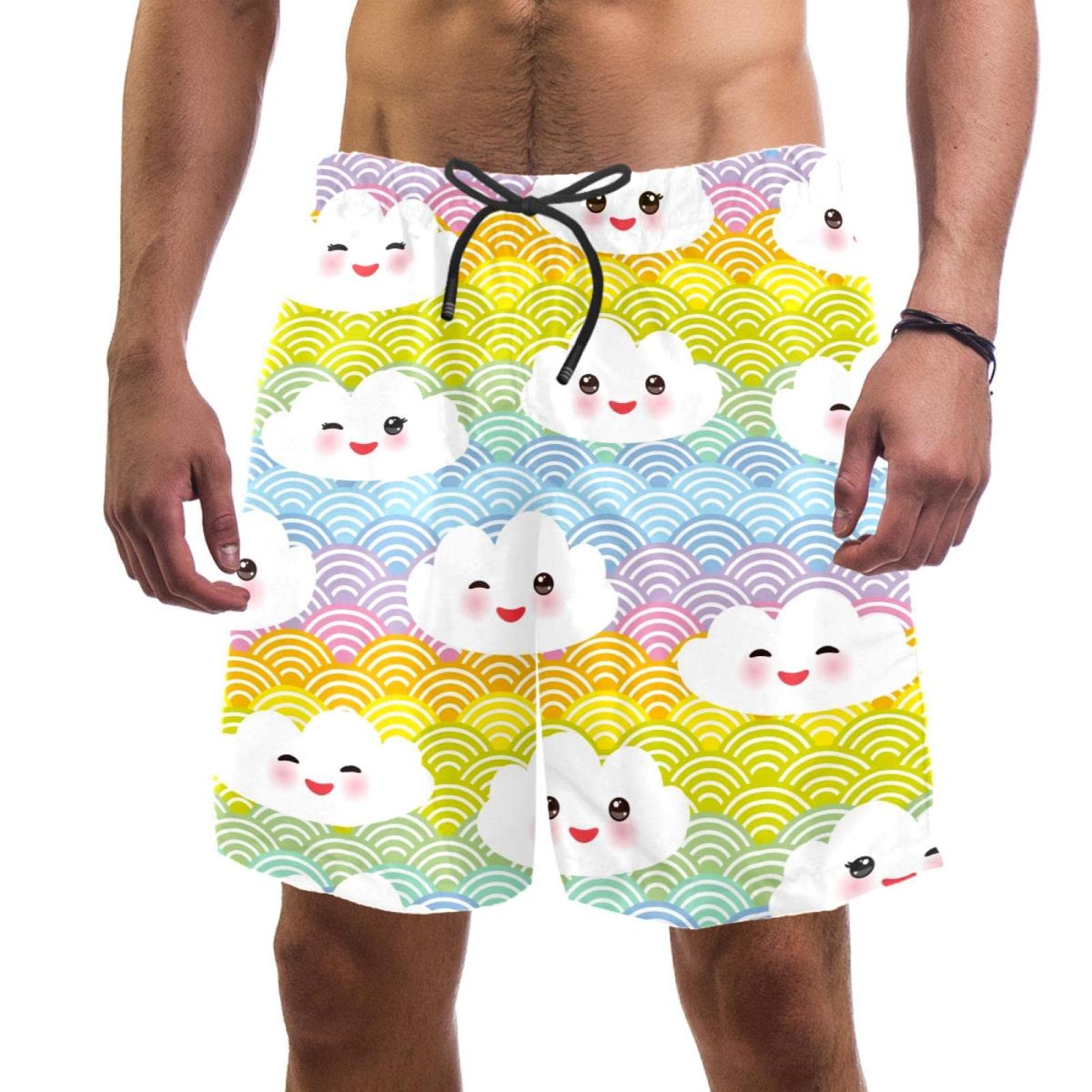 Short de Plage à Séchage Rapide HadHfun avec Ceinture Confort