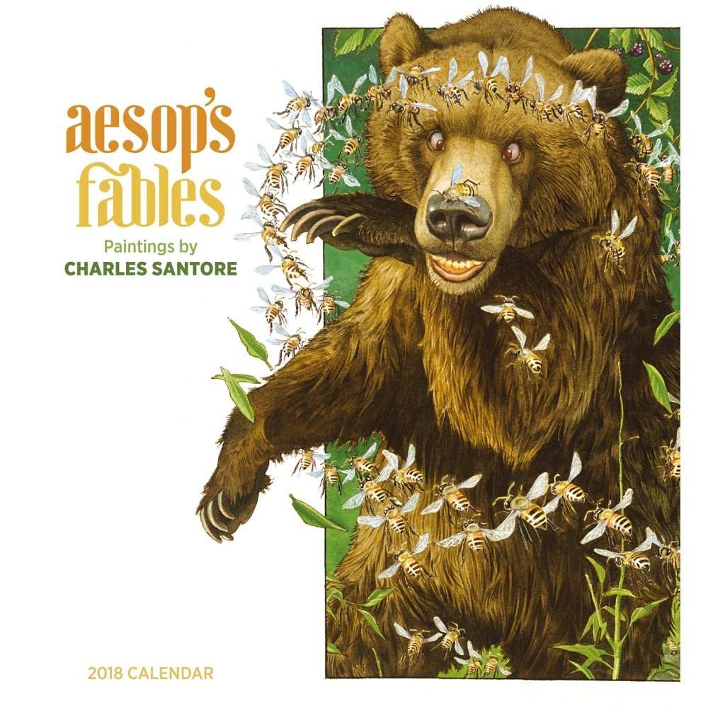 Santore/Aesop'S Fables 2018 Wall Calendar