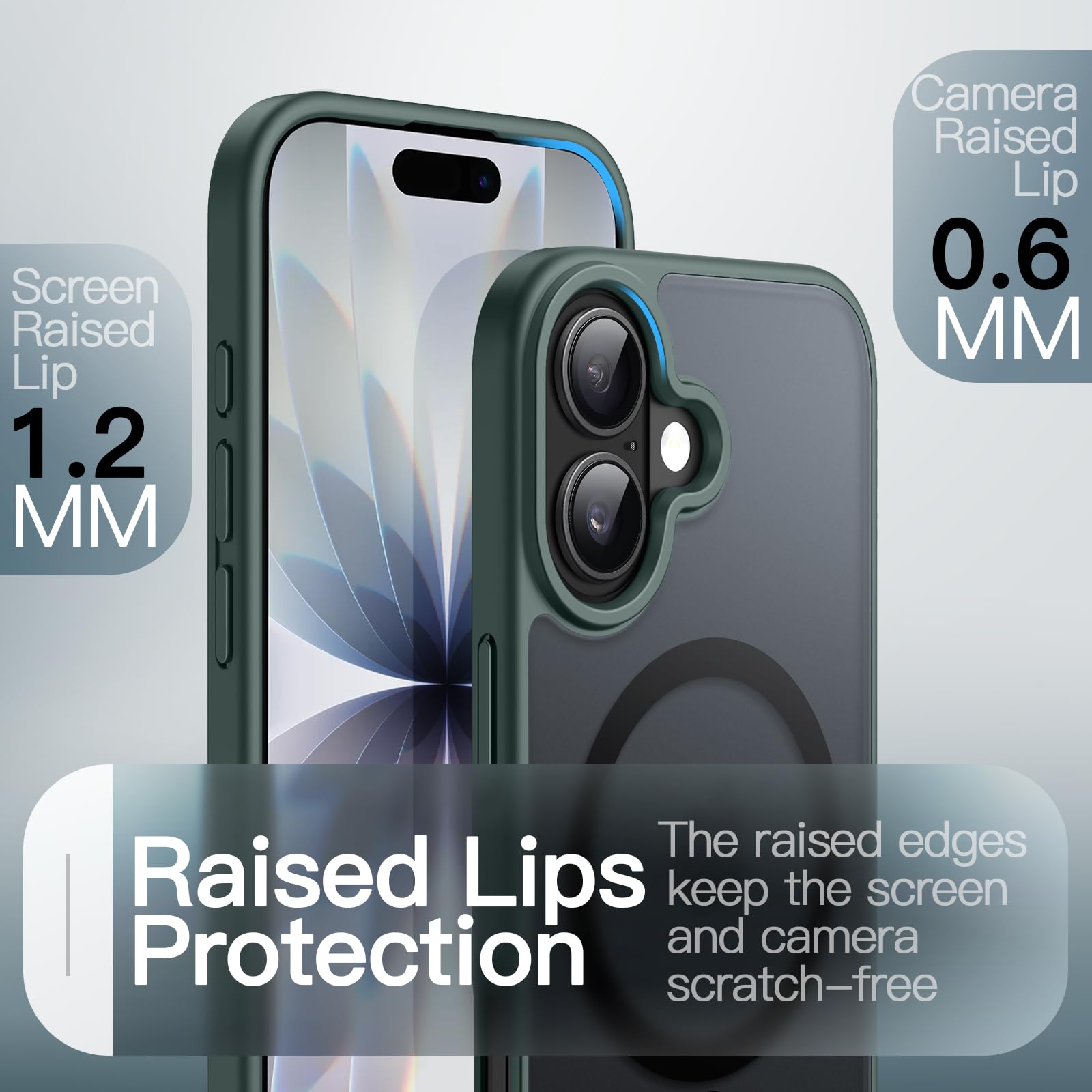 JETech Magnetische Case voor iPhone 17 Pro 6,3-Inch Compatibel met MagSafe, Camera Lens Volledige Bescherming, Zacht TPU Hoesje Cover met Matte, Schokbestendig (Zwart