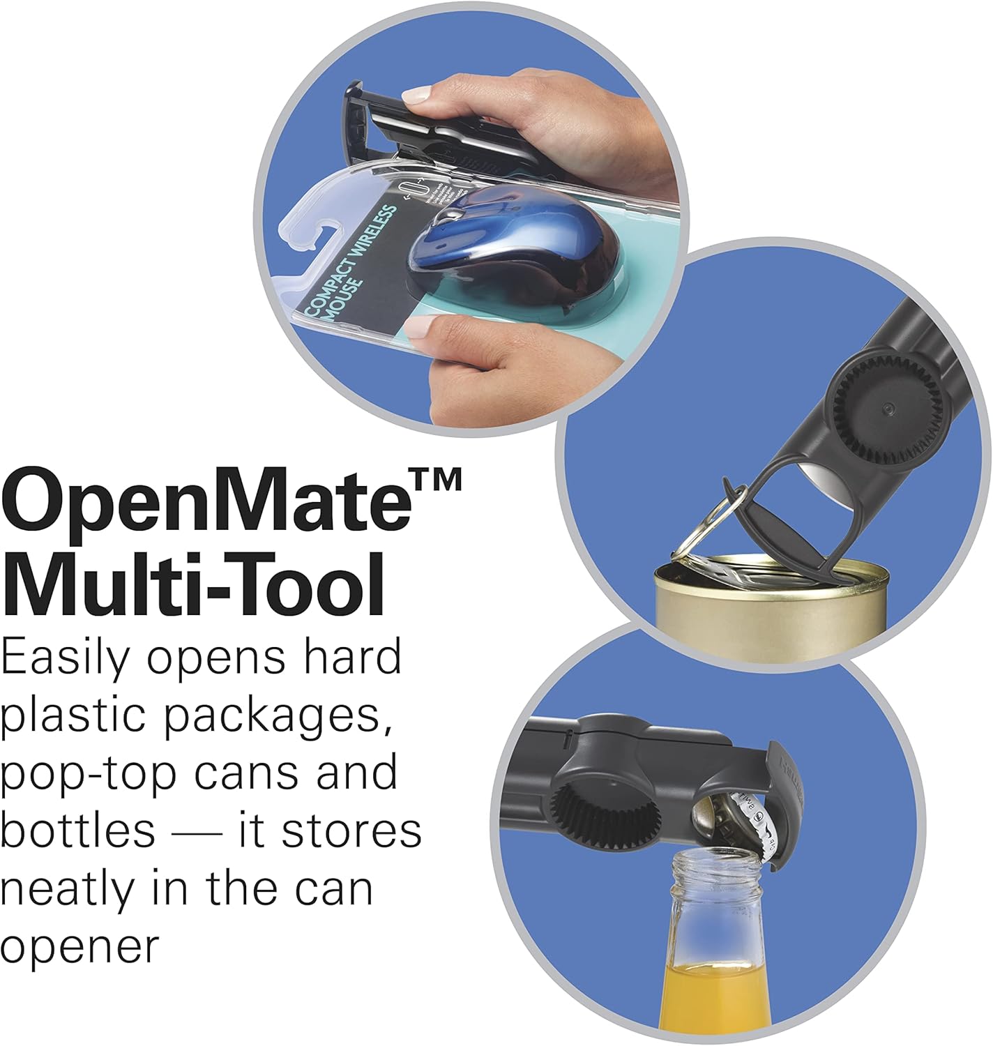 Hamilton Beach Power Elite Wave Action Blender For Shakes and Smoothies, Puree, Crush Ice & OpenStation Electric Automatic Can Opener for Kitchen with Multi Tool and Bottle