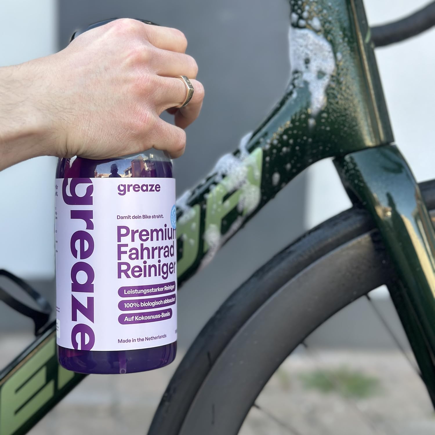 greaze E-Bike Kettenöl Fahrrad Reinigungsset - hochwertige Ebike Kettenpflege - Fahrrad Kettenöl Ebike für eine nachhaltige Schmierung (E-Bike Kettenöl Reinigungsset Expert)