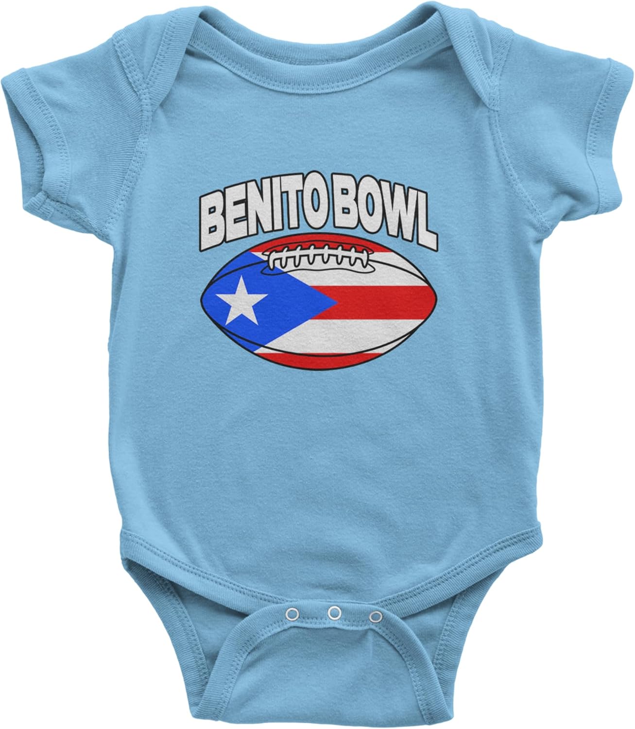 Benito Bowl Puerto Rico Football Infant One-Piece Bodysuit, Soft Cotton