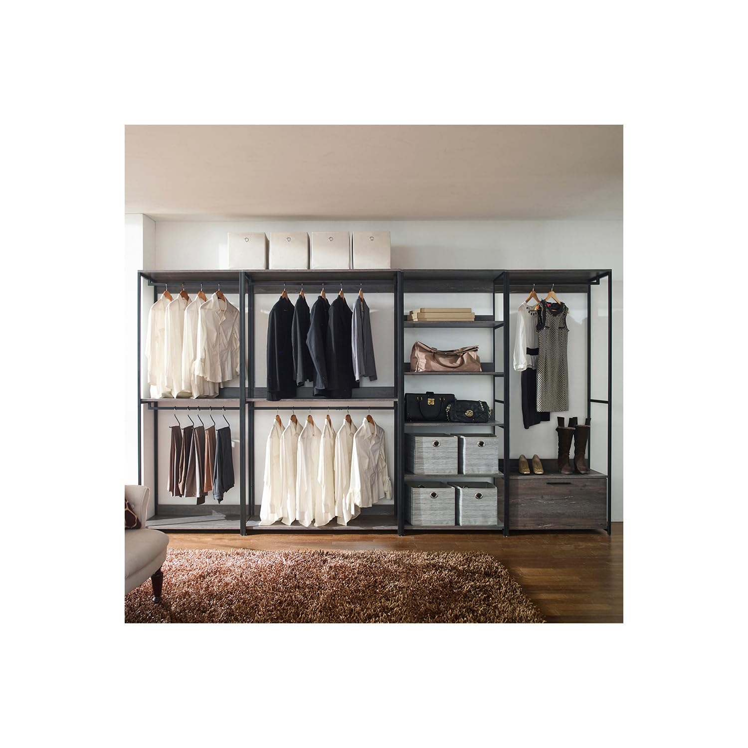 Klair Living Monica Wood Walk-in Closet System