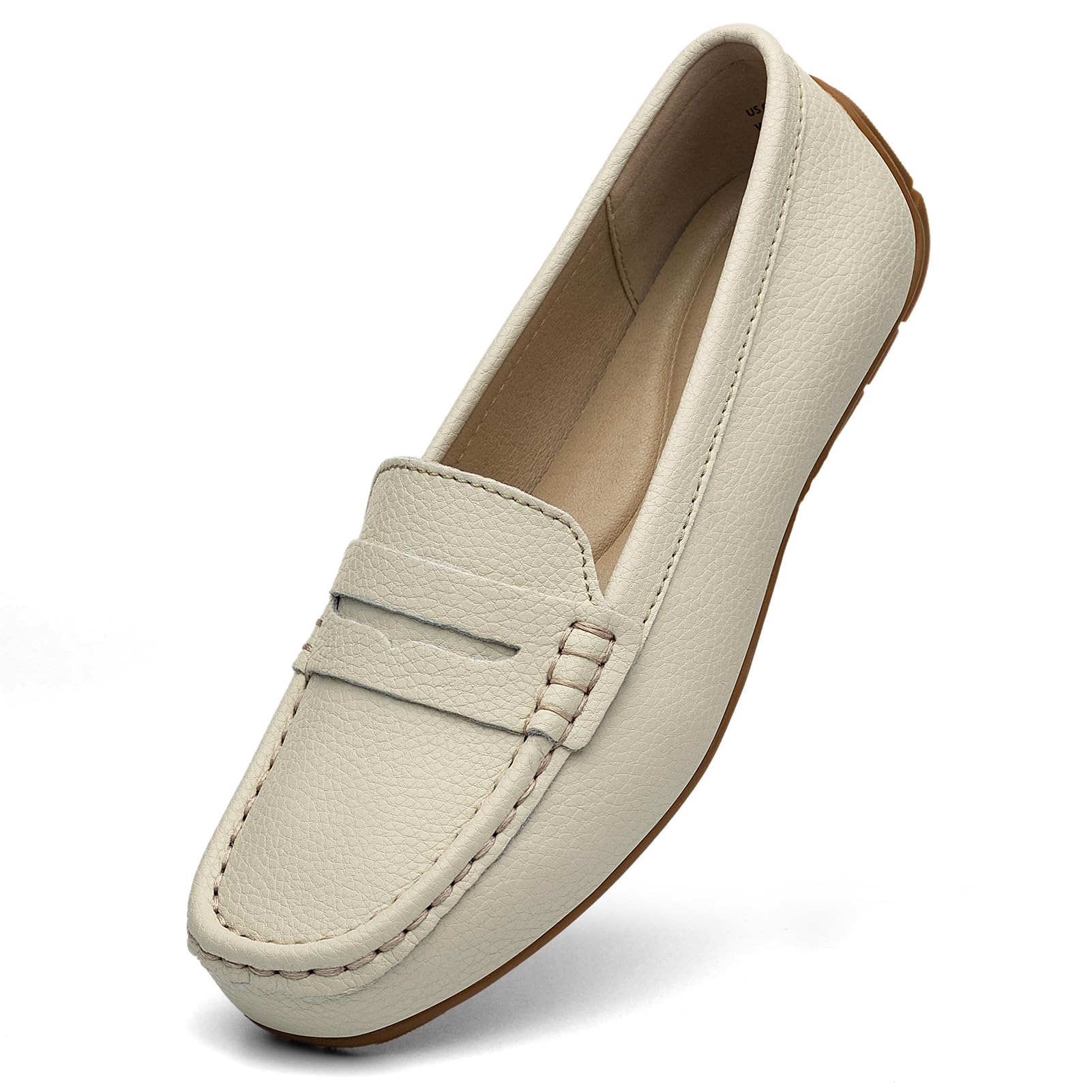 kordal Women's Comfortable & Lightweight Leather Penny Loafers Slip-Ons Cute Business Casual Dress Shoes Work Office Flats Everyday Walking Shoes Driving Mocs for Women-picture-16