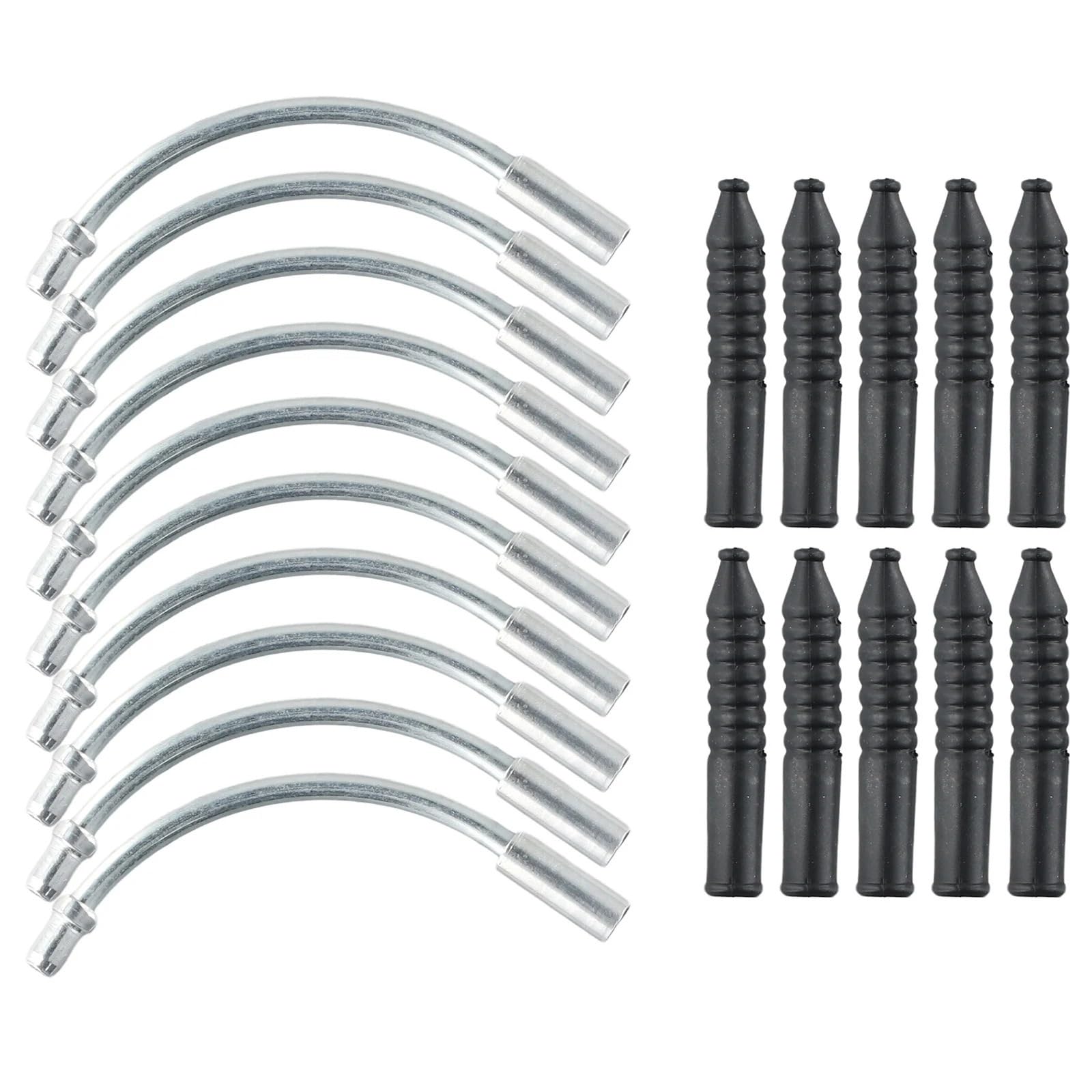10pcs V Brake Noodle Boot Set MTB Bike Noodles Cable Guide Bend Tube Pipe Sleeves Protector Hose Brake