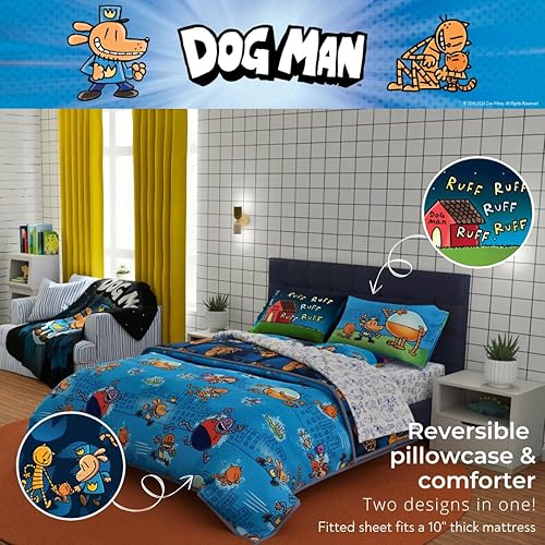 Miniatura 555 de Franco - Juego de edredón y sábanas supersuaves con funda, para niños, 7 piezas, tamaño matrimonial, Five Nights at Freddy's Cinco noches en Freddy's