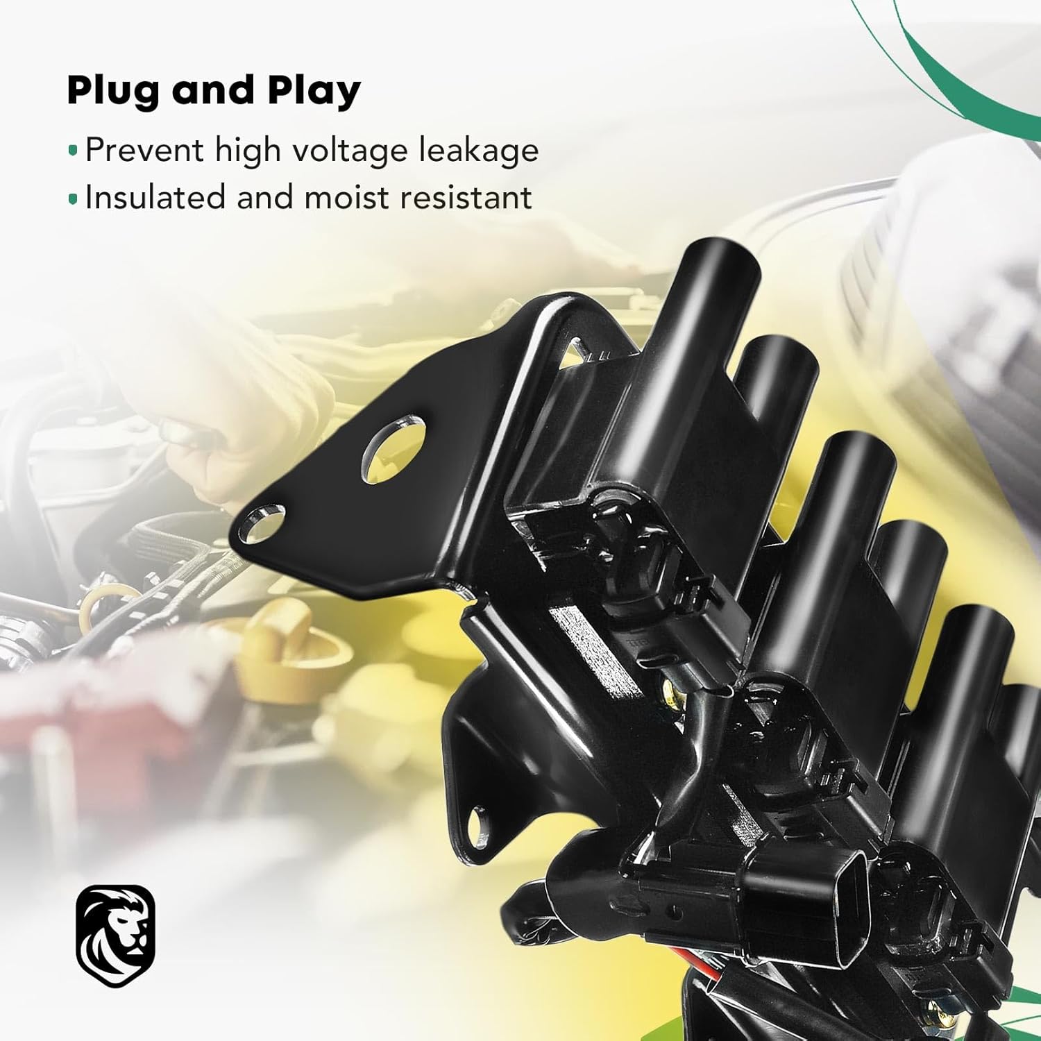 YHTAUTO Ignition Coil Replacement for Hyundai Tucson 2005-2009 Kia Sportage 2005-2010, V6 2.7L Replace C1501