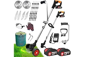 Electric Weed Wacker, 5-in-1 Multipurpose Trimmer and Edger with Battery and Charger