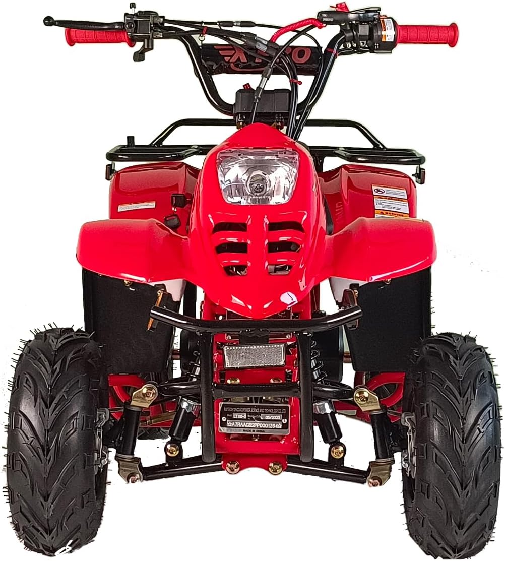 X-PRO 110cc ATV Quads ATV Quad ATVs 4 Wheeler (Burgundy)
