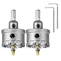 Vista 65 de SALI 1-1/16" (27mm) Kit de sierra perforadora TCT con punta de carburo de tungsteno Broca de sierra perforadora con punta de carburo con broca