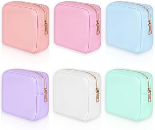 Sweetude 6 piezas Bolsa de maquillaje de nail...