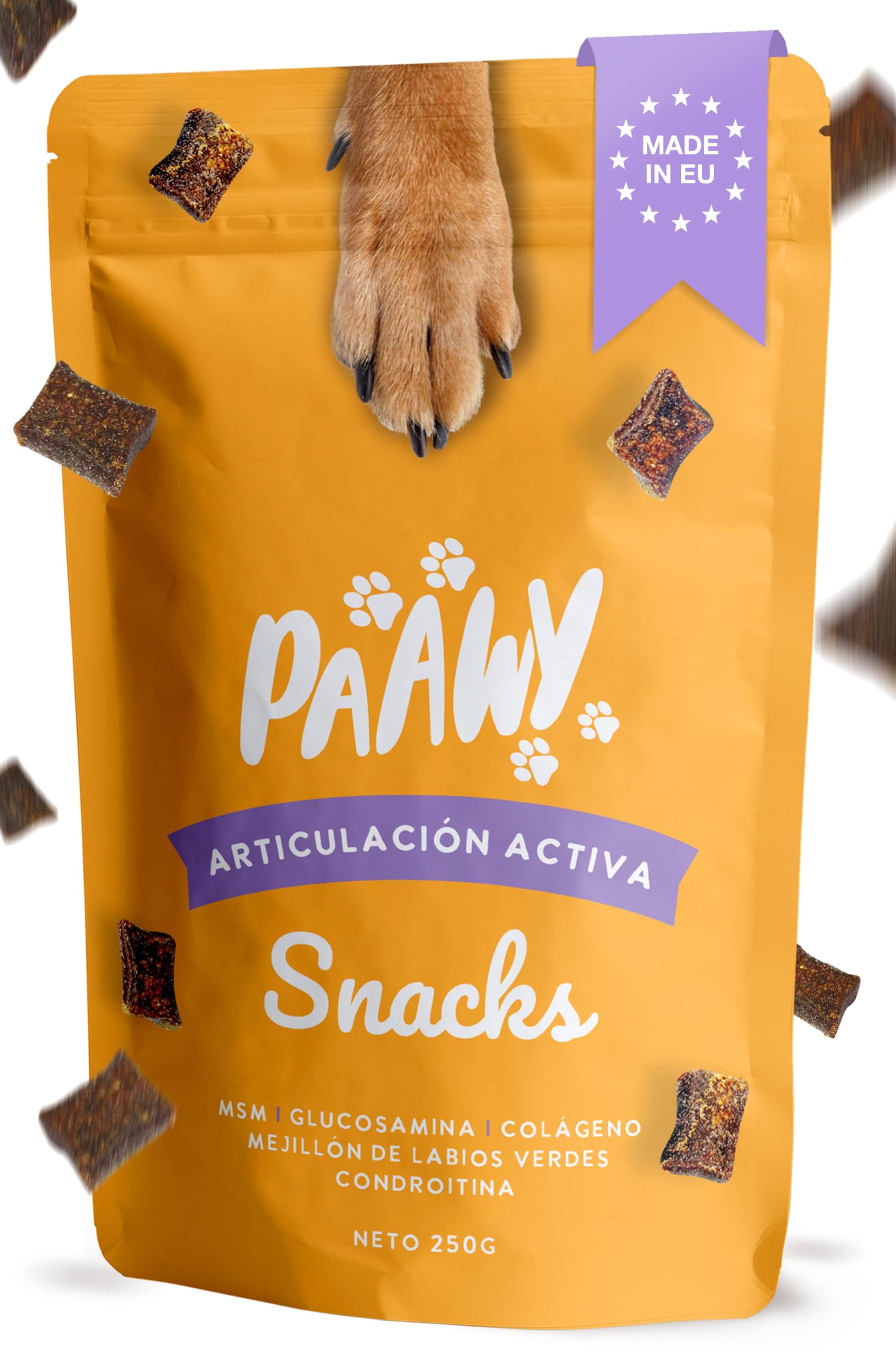 Paawy Condroprotector Perros con Glucosamina, Condroitina, MSM I para Las Articulaciones de Perros I Antiinflamatorio para Perros Artrosis I Joint Care for Dogs I 250g Salmón