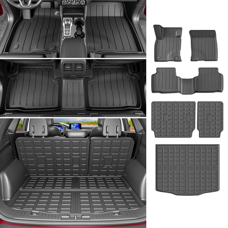 Kit de Tapetes para Porta-Malas e Assoalho powoq para Ford Escape 2020–2026, Modelos a Combustão, 3 Peças