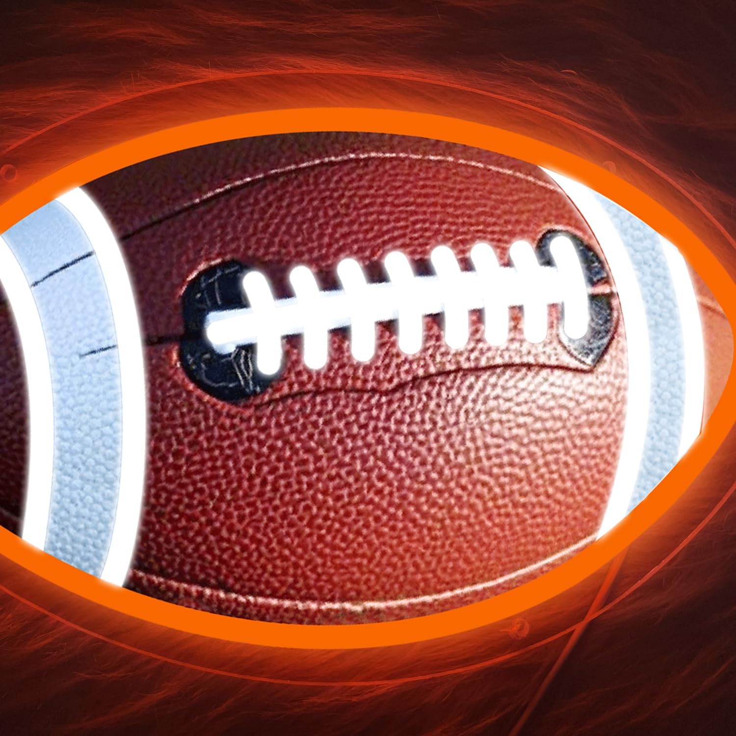 Sunchayi Football Neon Sign for Wall Decor Shaped Light LED Signs for Man Cave, Teens, Boys, and Girls' Bedrooms and Game Rooms. Neon Wall Signs Gift for Football Fans Teens