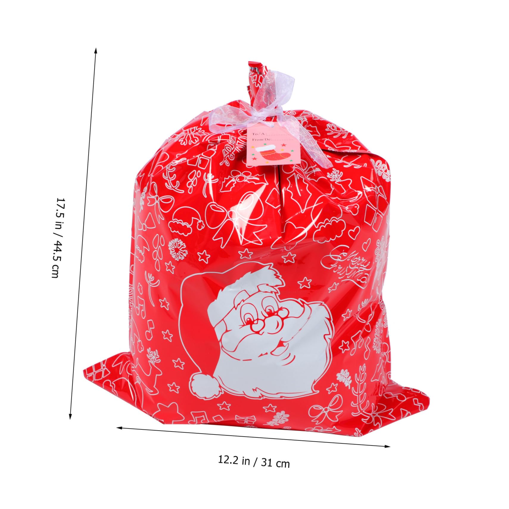 Beaupretty 3 Ensembles de Noël christmas bonbon noel confiserie noel de fête mini bonbons de pochette de noël pochette de s de feuille d'aluminium