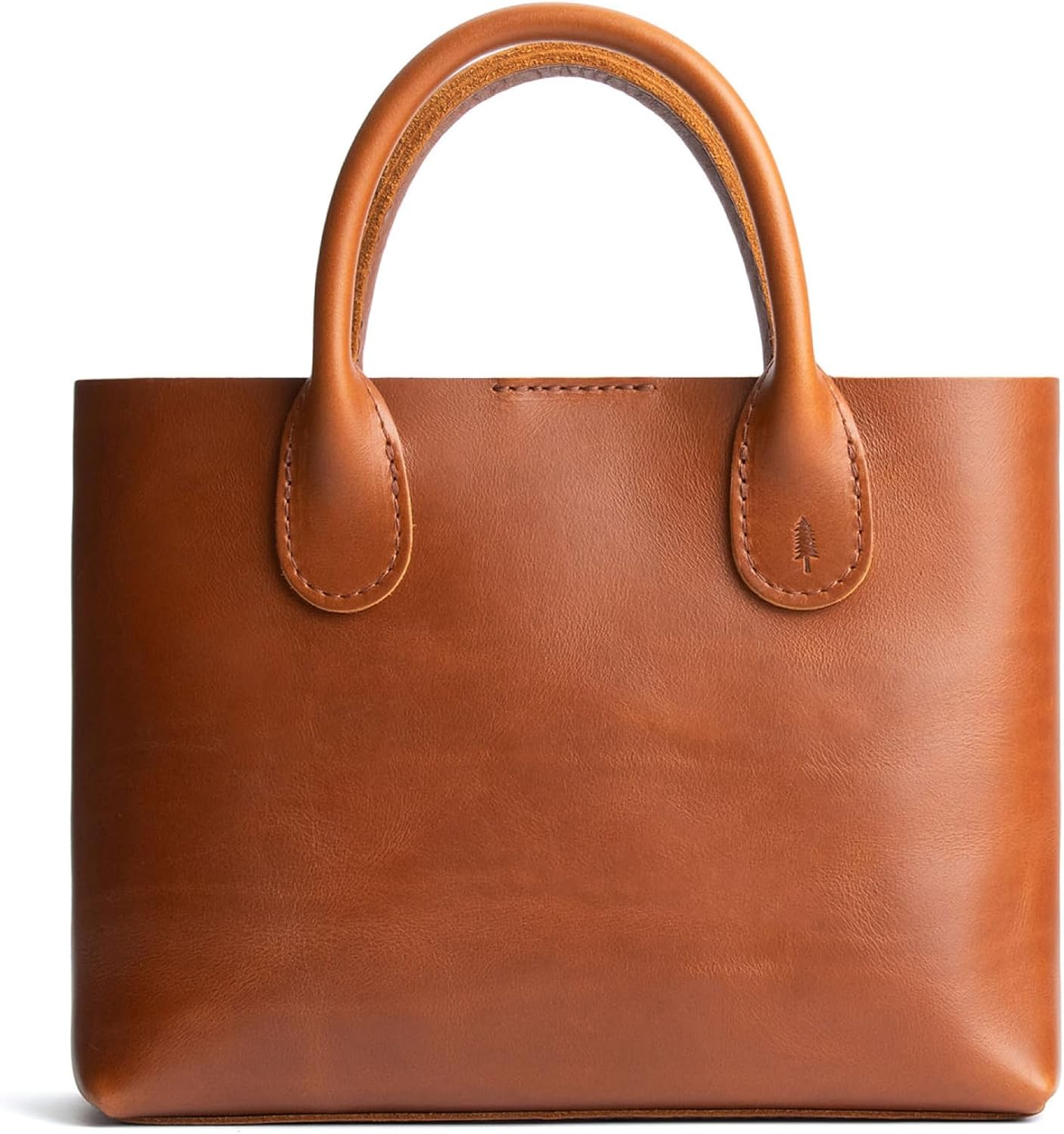 Portland Leather Goods Raindrop Crossbody Bag – Leather Purse w/Carrying Handles – Handmade from the Finest Full-Grain Hides