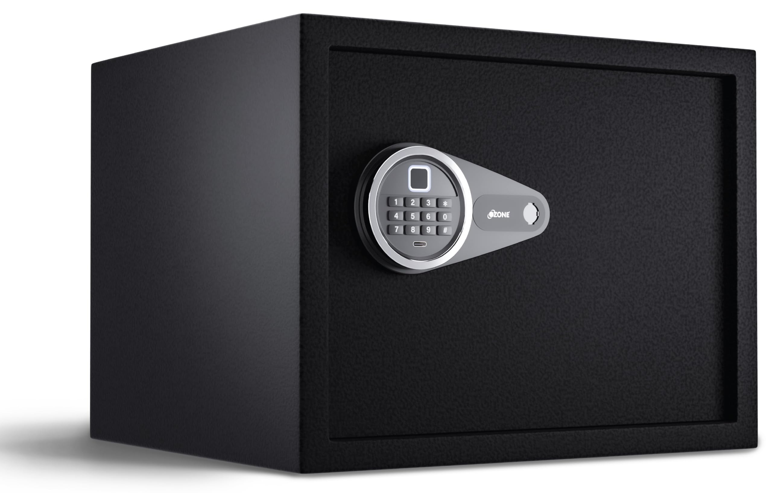 Ozone AMAZE-FP-30 | 30L Digital Safe Locker for Home & Office | Fingerprint + Password + Emergency Key | Dual Access Mode | LED Keypad | Auto Freeze | Black | 14 Kg-image-34