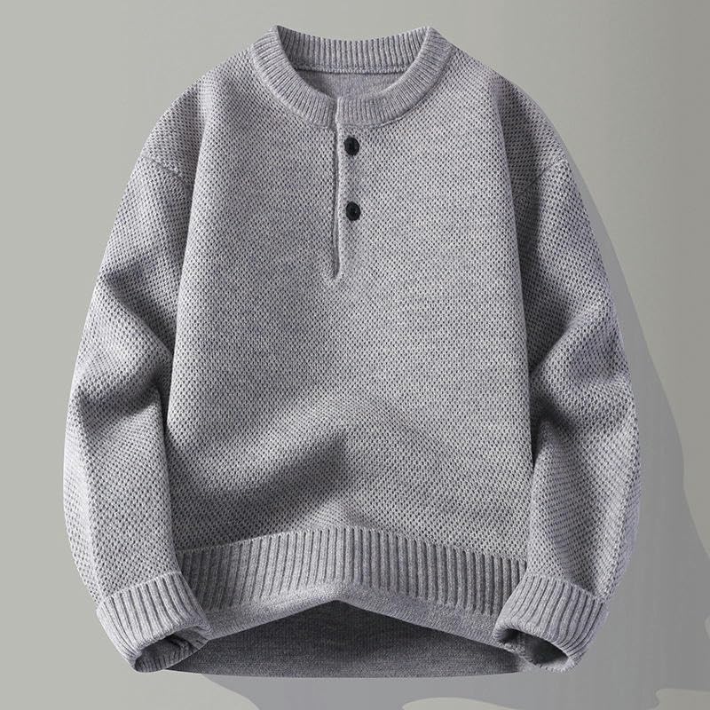 Pull à manches longues pour homme en maille tendance de qualité supérieure