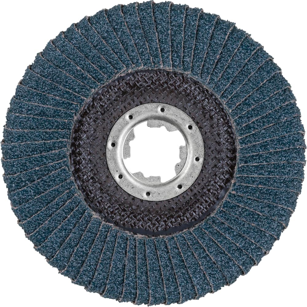 PFERD Polifan Curve Serrated Washer, Pack of 10, 125 mm x 11 mm, Z40, X-Lock (22.23 mm), SGP Steelox, 67689053 - for Precise Fillet Seam Machining