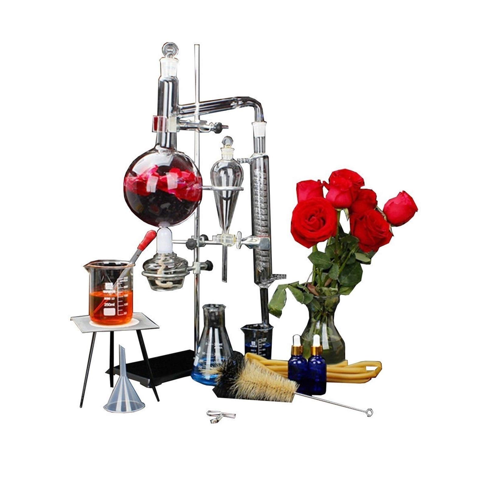 Buy YESSW Distillation Apparatus, 1000ml Chemistry Laboratory Glassware Kit, Lab Essential Oil