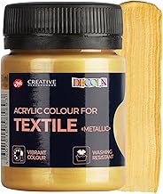 Nevskaya Palitra Gold Acrylic Colours for Textile Decola in Plastic Jars 50 ml