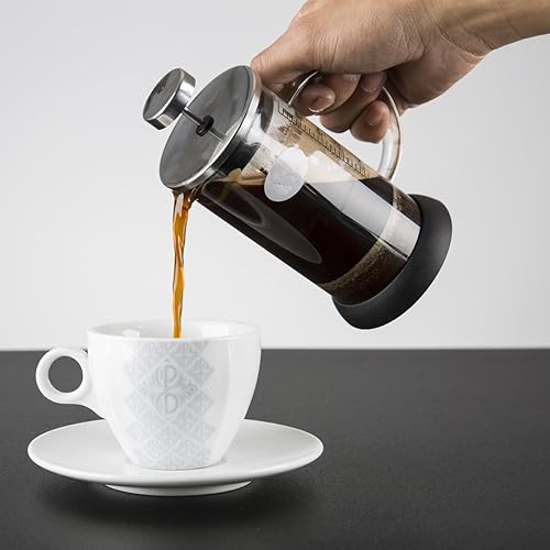 Miniatura 2 de Kit de prensa francesa de filtro de café de vidrio marca de escala de 11.8 fl oz