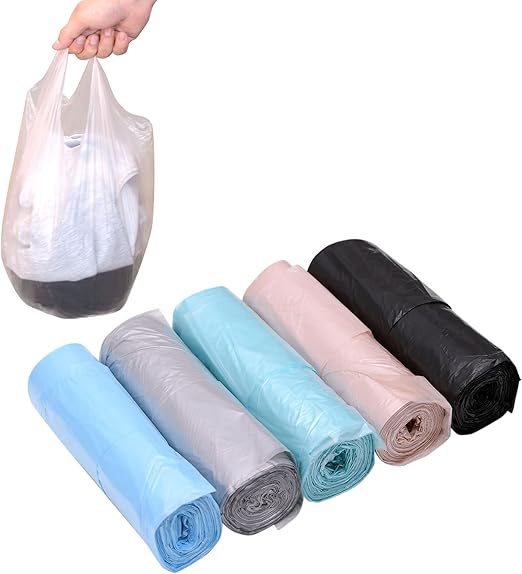 4 GALLON Bathroom Trash Bags , 5 Rolls/100 Counts Small