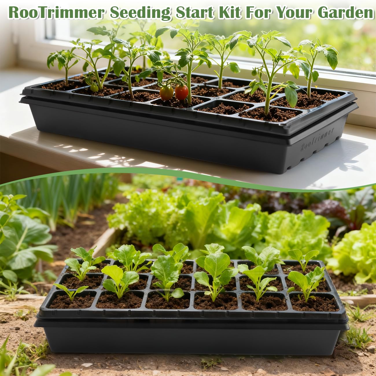 Amazon.com : RooTrimmer 3 Inch Square Pots 2.9