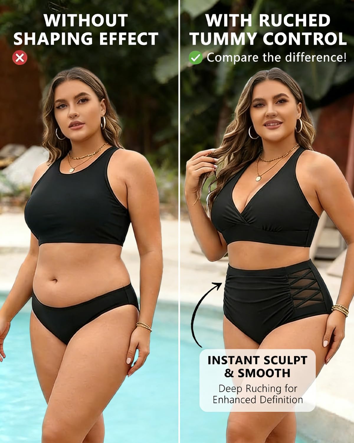 Yonique Bikini Ensemble de Bikini Femme