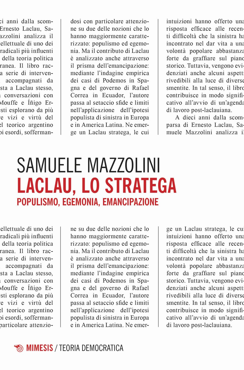 Laclau, Lo Stratega. Populismo, Egemonia, Emancipazione - 4