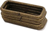 Vista 3 de Wuuycoky Bronze Rectangle Rings Loop Ring No Welded for Strap Webbing Belts Buckle