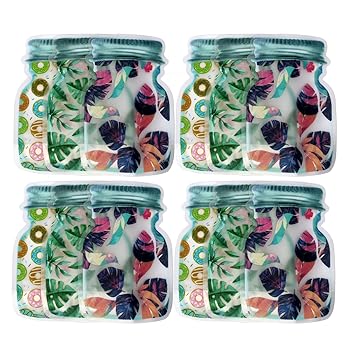 Fully Refillable Food Pouches for Food Packing (Set of 12 Pcs)