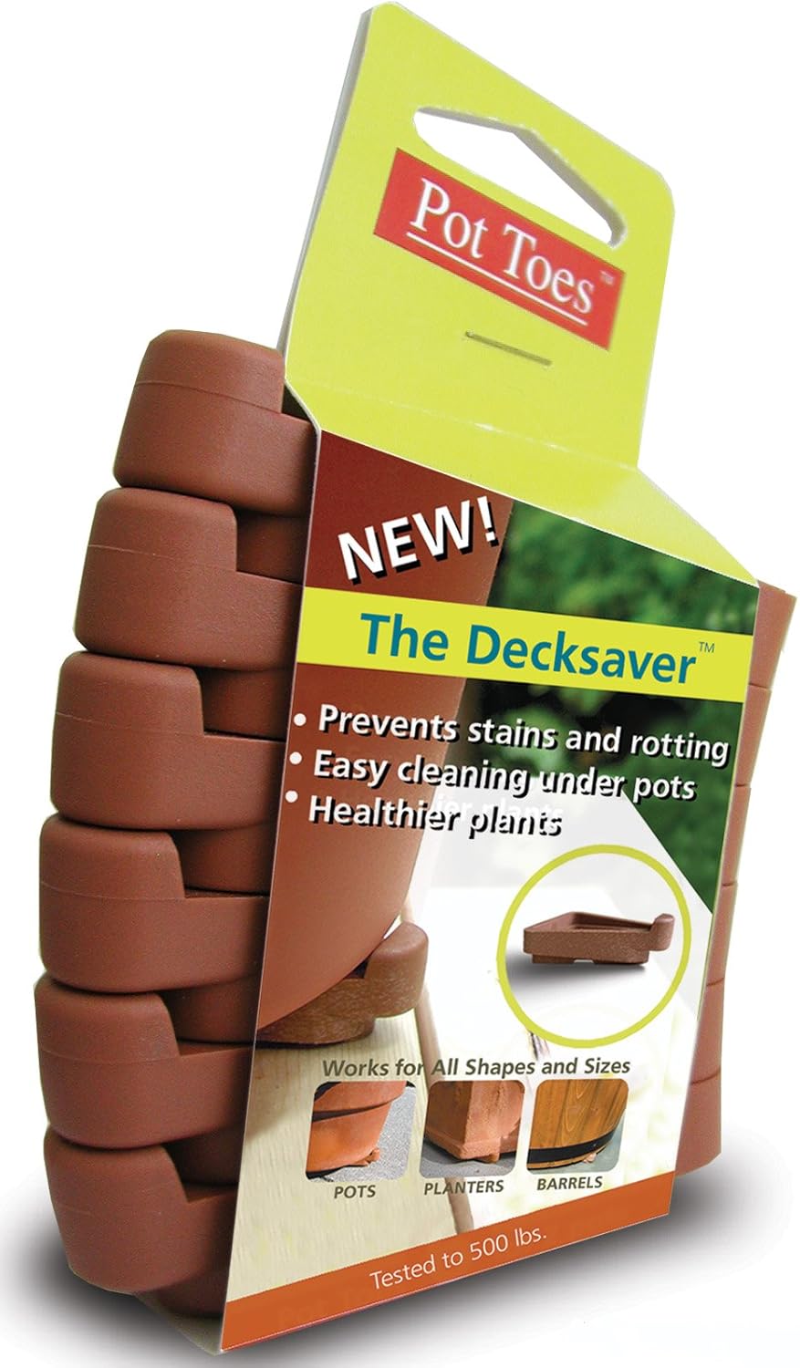 Novelty Pot Toes [Set of 6] Color: Terracotta