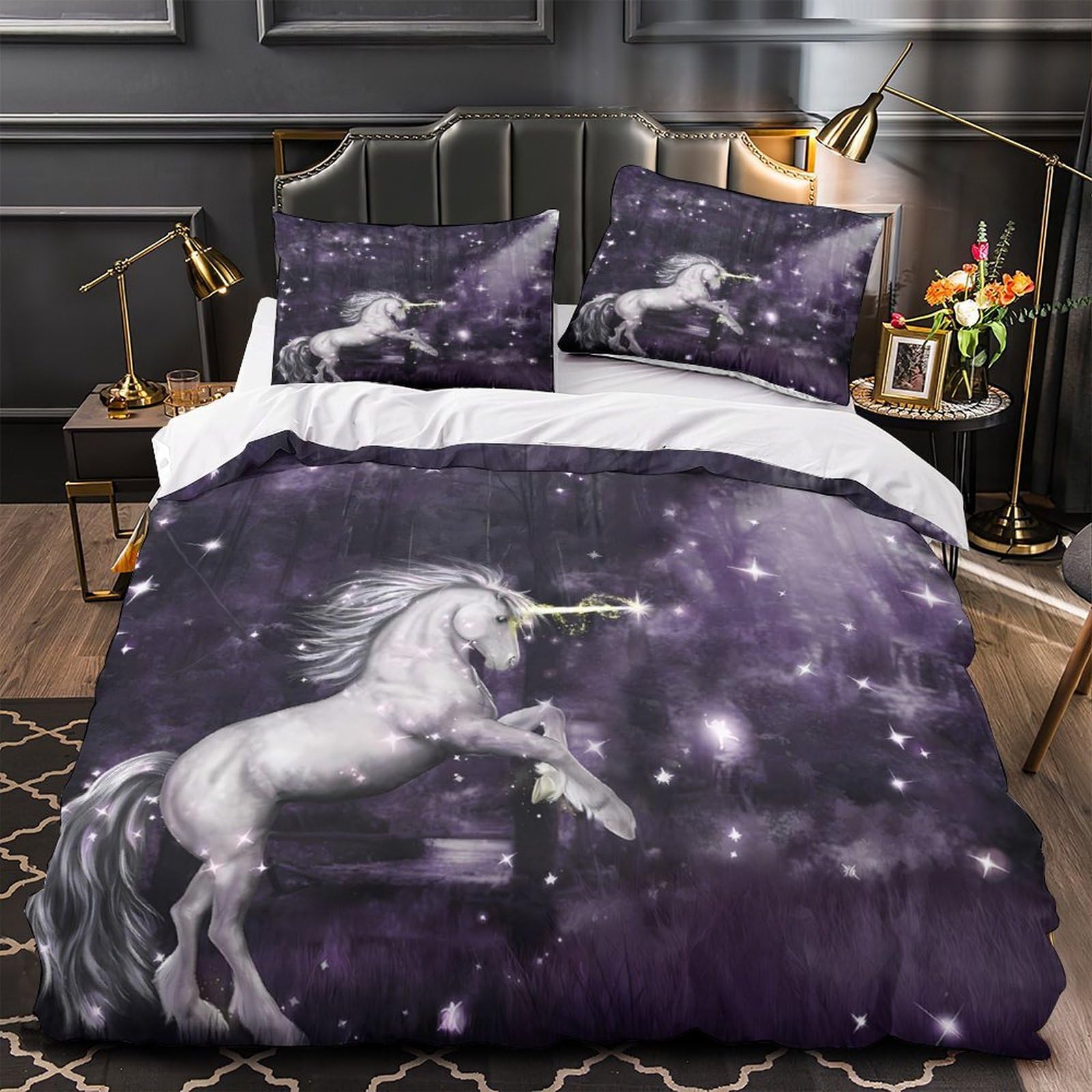 Parure de lit cheval 3D pour créer une chambre d'enfant magique et cocooning
