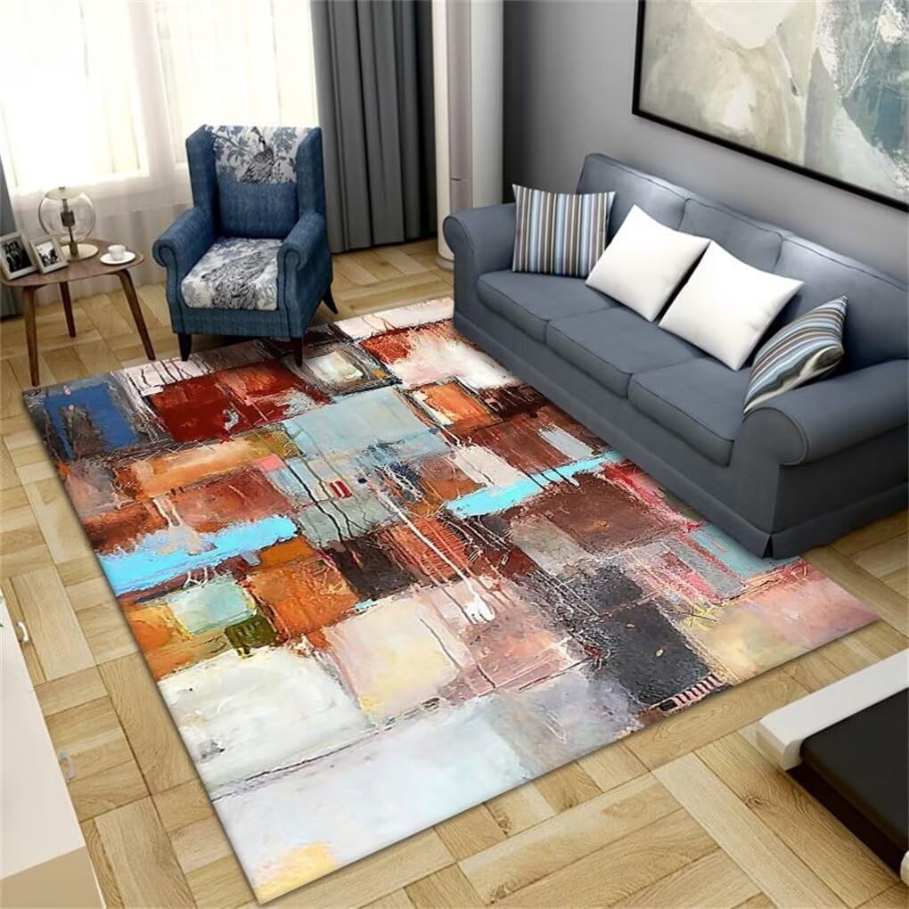 Tapis lavable antidérapant pour chambre de fille facile à nettoyer