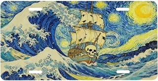 Pirate Ship Front License Plate Aluminum Decorative License Plates