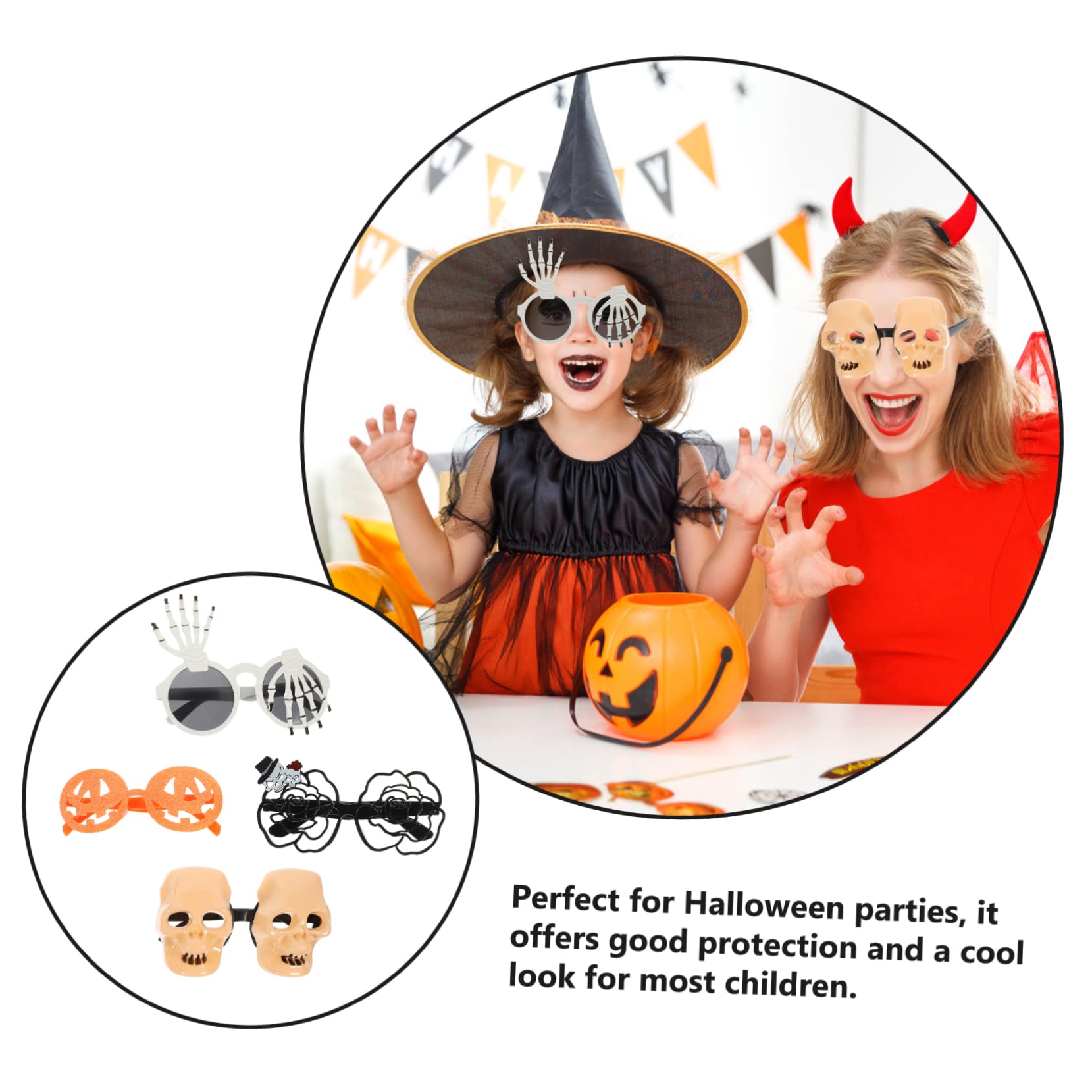 SOIMISS 20stücke Halloween Partybrillen Lustige Dekorative Augenweiden Für Kostümpartys Fotorequisiten Weißen Und Goldenen Designs Für Unvergessliche Momente